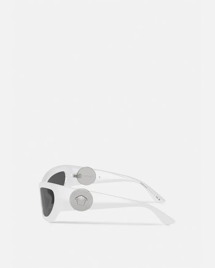 Versace Sunglasses Medusa Runway CatEye Sunglasses White 8211 Women Versace Sunglasses Medusa Runway CatEye Sunglasses White 8211 Women