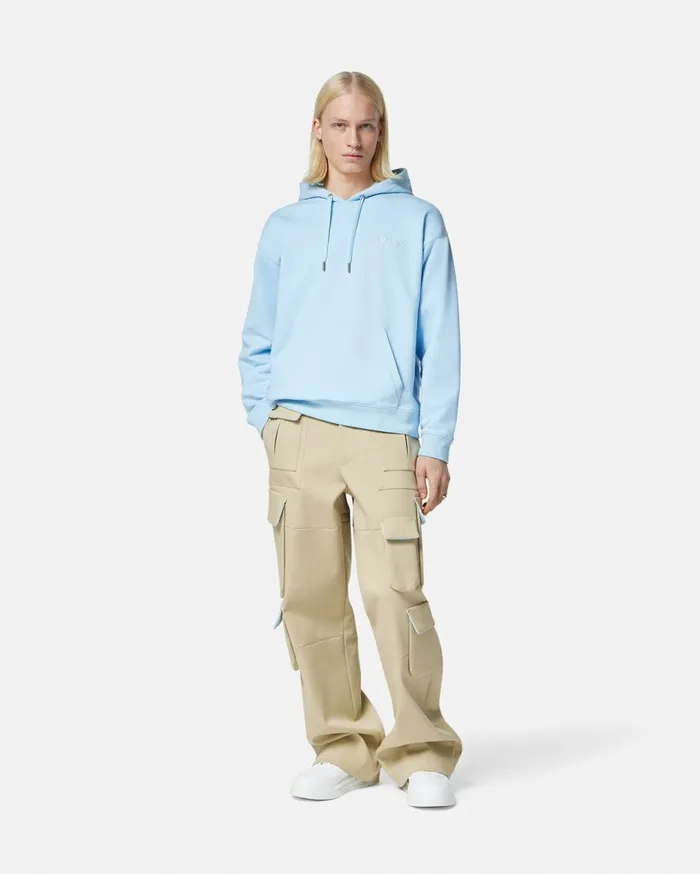 Versace Sweatshirts Versace Milano Stamp Hoodie Light Blue 8211 Men Versace Sweatshirts Versace Milano Stamp Hoodie Light Blue 8211 Men