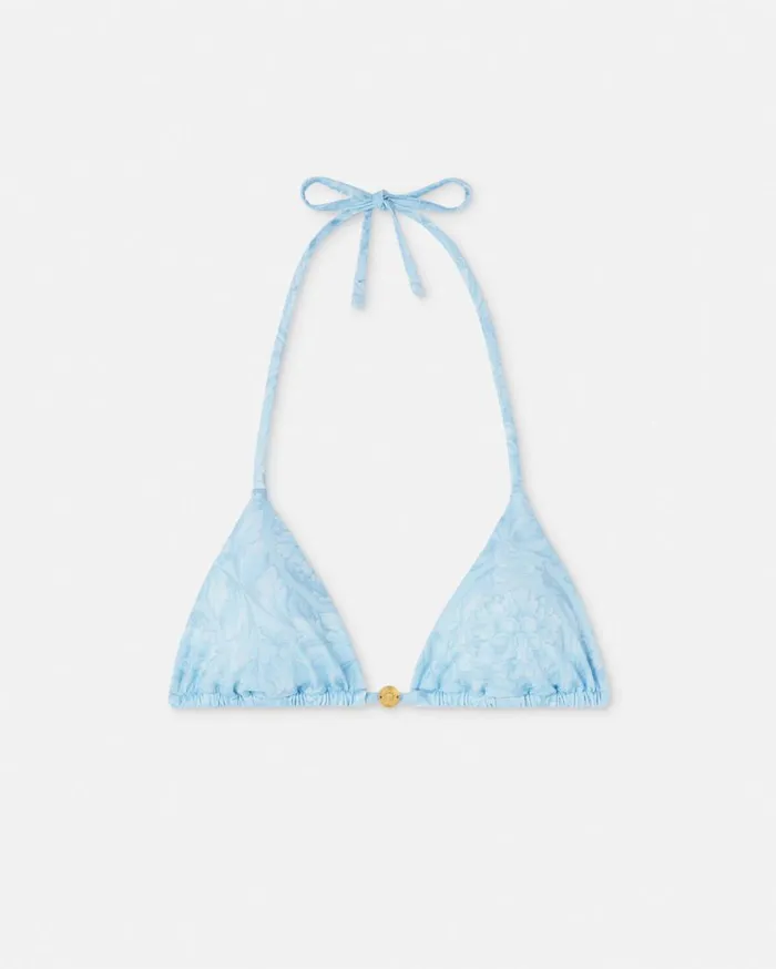 Versace Swimwear Barocco Bikini Top Blueprint 8211 Women