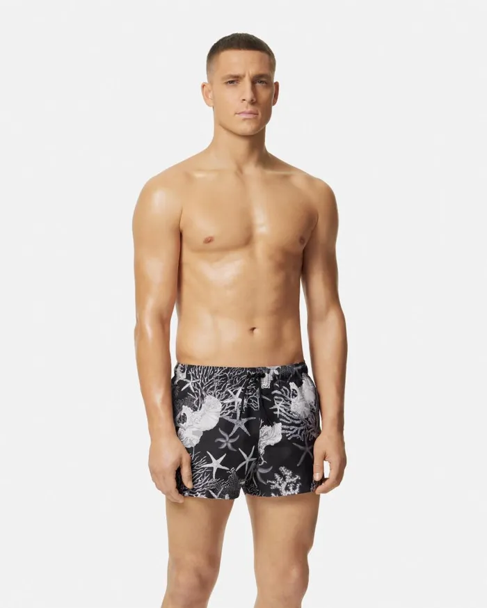 Versace Swimwear Barocco Sea Swim Shorts Blackprint 8211 Men Versace Swimwear Barocco Sea Swim Shorts Blackprint 8211 Men