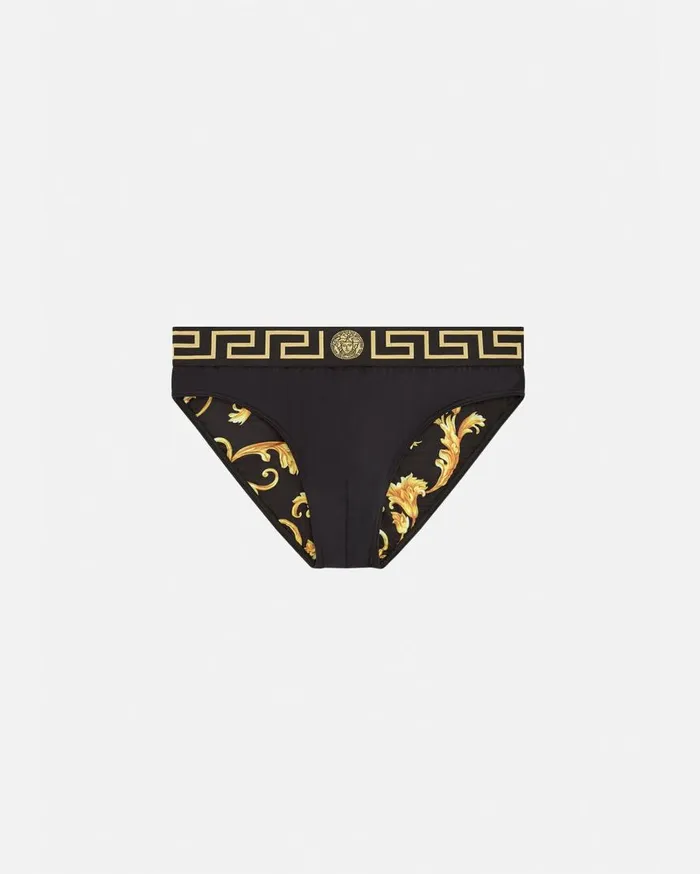 Versace Swimwear Greca Border Swim Briefs Black 8211 Men