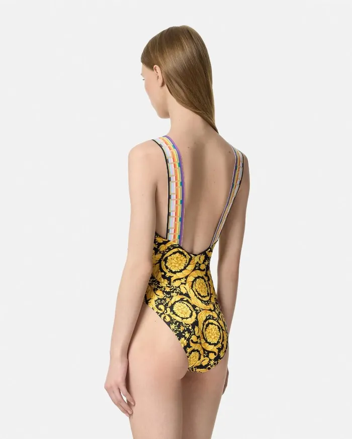 Versace Swimwear Pride Barocco OnePiece Swimsuit Blackprint 8211 Women Versace Swimwear Pride Barocco OnePiece Swimsuit Blackprint 8211 Women