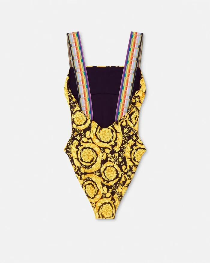 Versace Swimwear Pride Barocco OnePiece Swimsuit Blackprint 8211 Women Versace Swimwear Pride Barocco OnePiece Swimsuit Blackprint 8211 Women