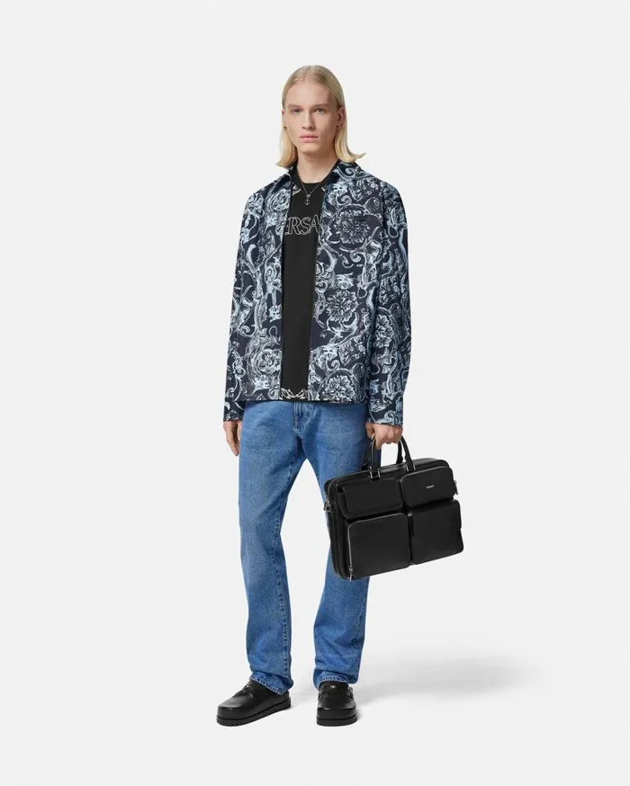 Versace TShirts and Polos Barocco Stencil TShirt Black 8211 Men Versace TShirts and Polos Barocco Stencil TShirt Black 8211 Men