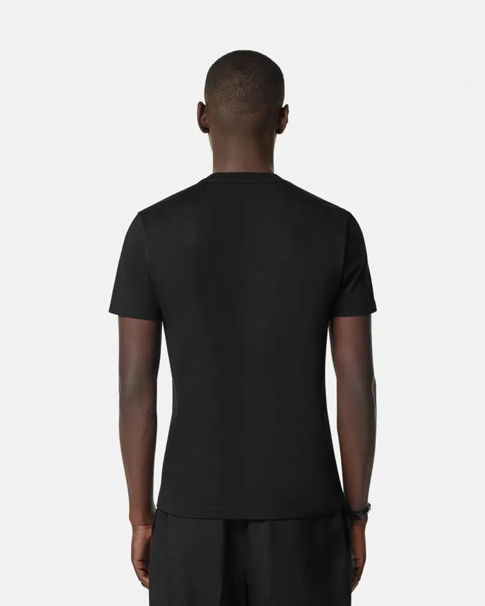 Versace TShirts and Polos Crystal 1978 ReEdition Logo TShirt Black 8211 Men Versace TShirts and Polos Crystal 1978 ReEdition Logo TShirt Black 8211 Men