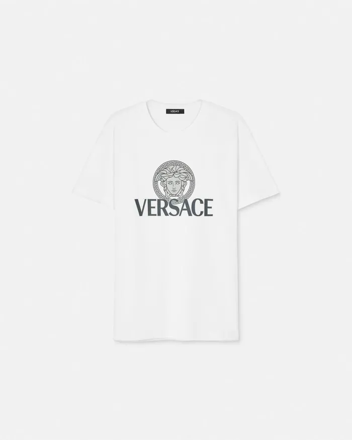 Versace TShirts and Polos Medusa Logo TShirt White 8211 Men