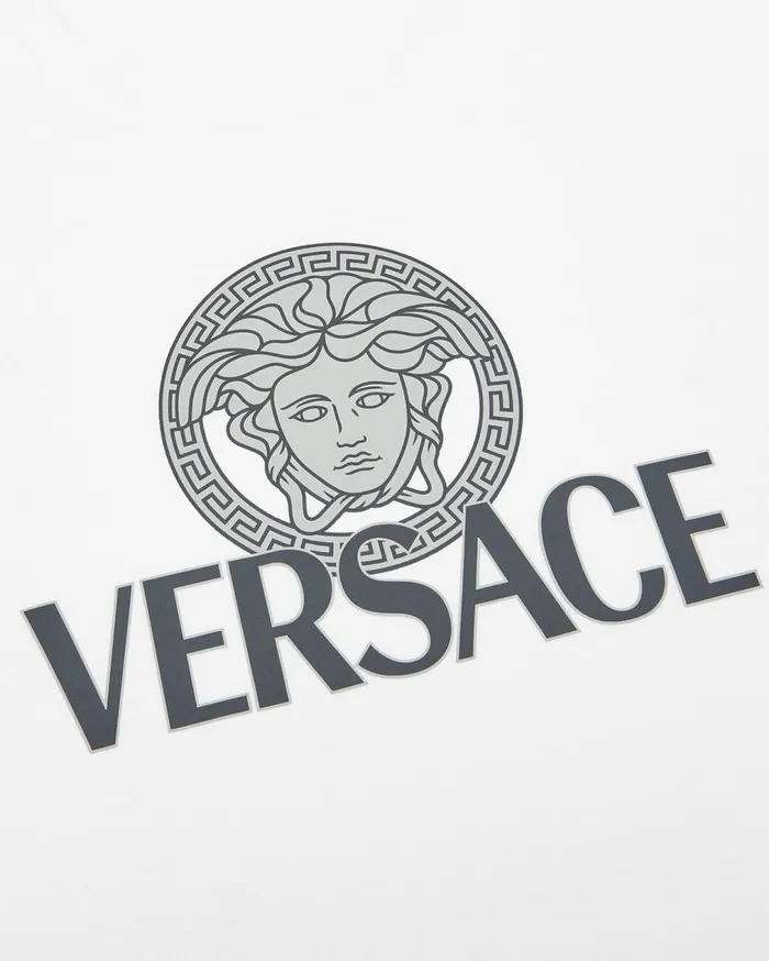 Versace TShirts and Polos Medusa Logo TShirt White 8211 Men Versace TShirts and Polos Medusa Logo TShirt White 8211 Men