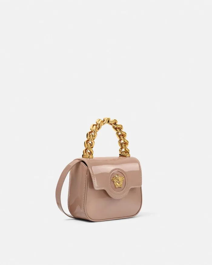 Versace Top Handle La Medusa Mini Bag Brown 8211 Women
