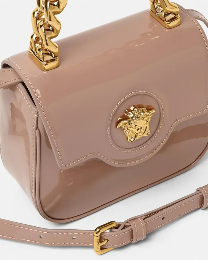 Versace Top Handle La Medusa Mini Bag Brown 8211 Women