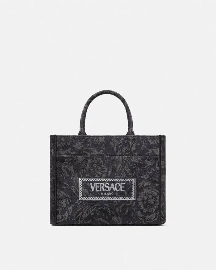 Versace Totes Barocco Athena Small Tote Bag Blackprint 8211 Women
