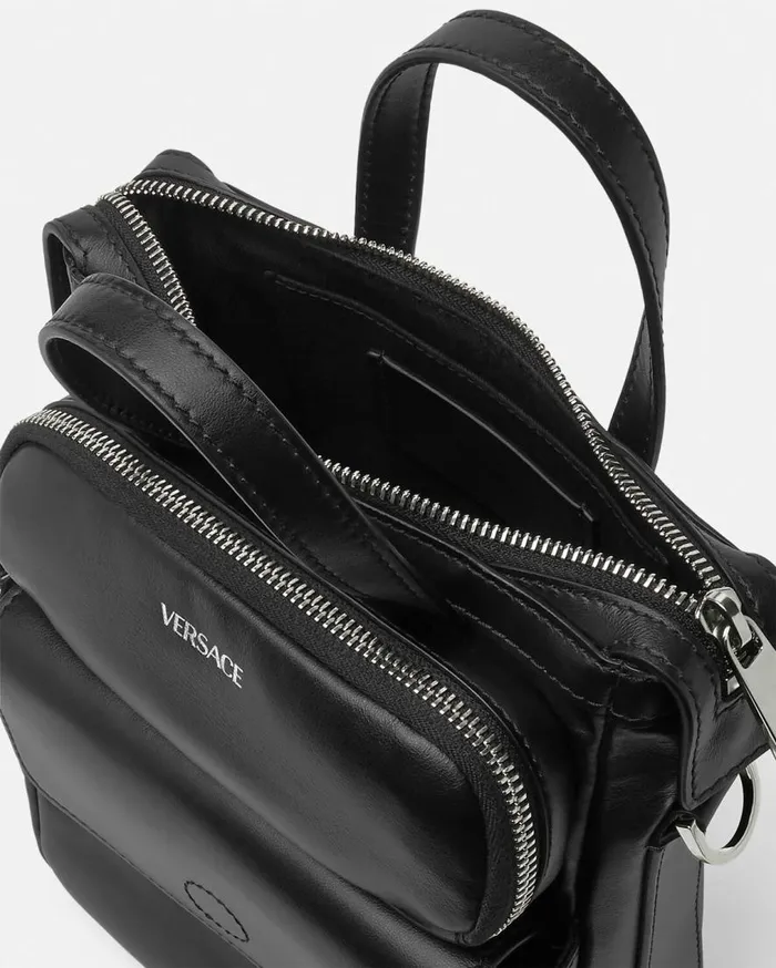 Versace Totes Cargo Tote Bag Blacksilver 8211 Men Versace Totes Cargo Tote Bag Blacksilver 8211 Men
