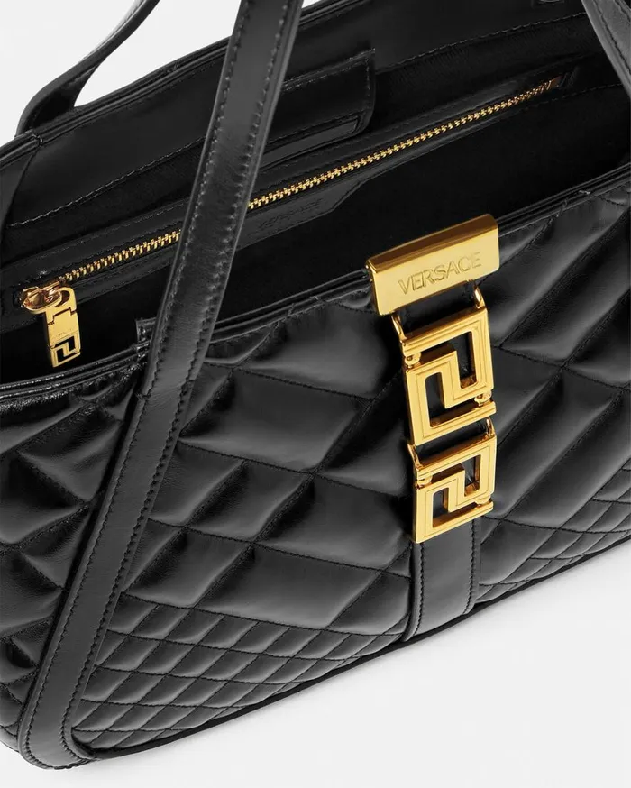 Versace Totes Greca Goddess Tote Bag Blackgold 8211 Women Versace Totes Greca Goddess Tote Bag Blackgold 8211 Women