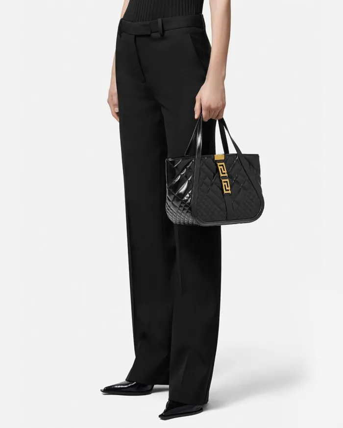 Versace Totes Greca Goddess Tote Bag Blackgold 8211 Women Versace Totes Greca Goddess Tote Bag Blackgold 8211 Women