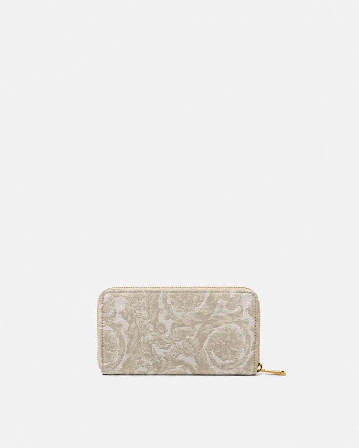 Versace Wallets Barocco Jacquard Long Wallet Beigeprint 8211 Women Versace Wallets Barocco Jacquard Long Wallet Beigeprint 8211 Women