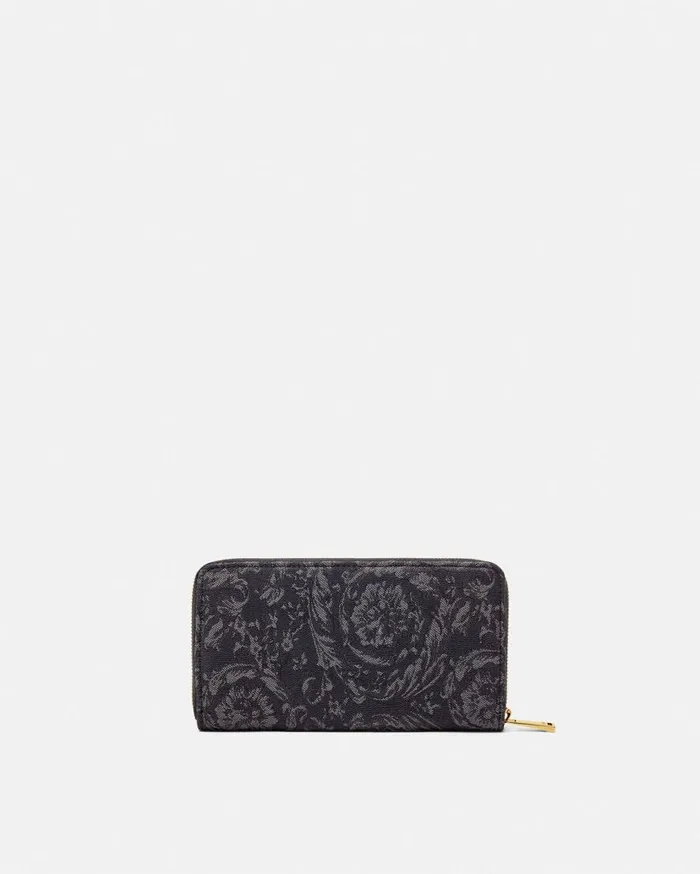 Versace Wallets Barocco Jacquard Long Wallet Blackprint 8211 Women Versace Wallets Barocco Jacquard Long Wallet Blackprint 8211 Women