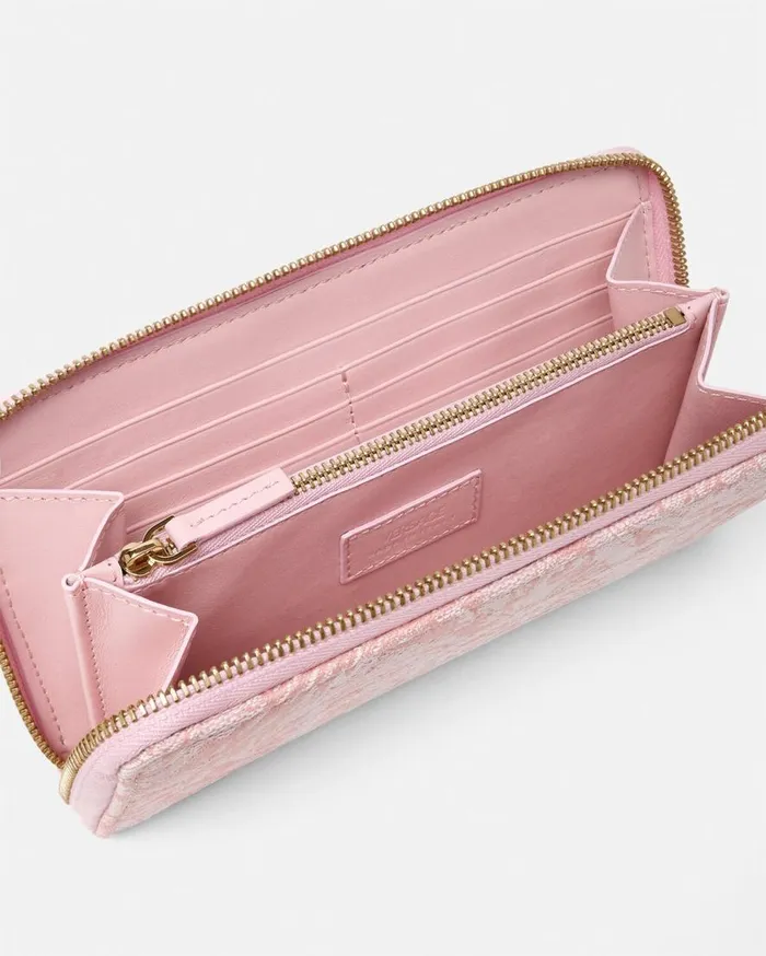 Versace Wallets Barocco Jacquard Long Wallet Pinkprint 8211 Women Versace Wallets Barocco Jacquard Long Wallet Pinkprint 8211 Women
