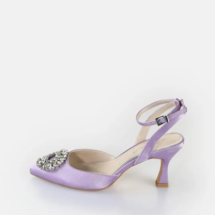 Victoria Ice Purple Buffalo Heels