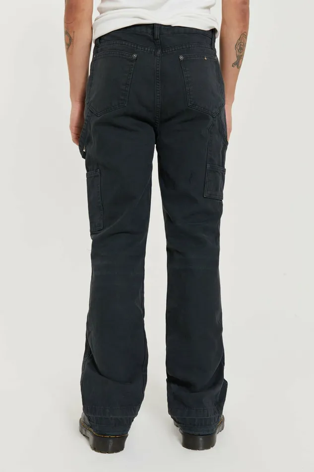 Vintage Black Rodeo Flared Carpenters Black Men Jaded London Jeans