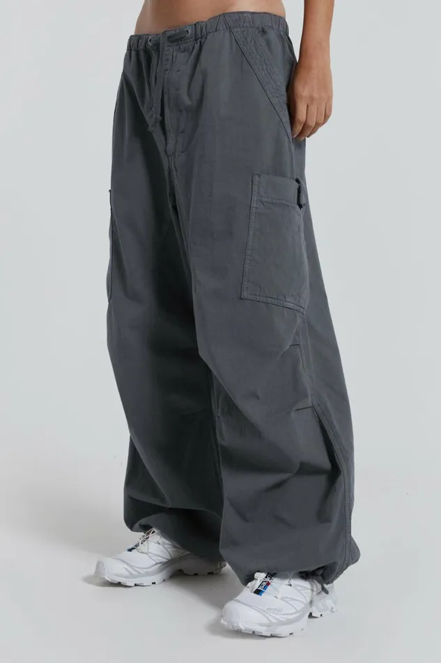 Vintage Grey Parachute Cargo Pants Grey Women Jaded London Parachute Pants Vintage Grey Parachute Cargo Pants Grey Women Jaded London Parachute Pants