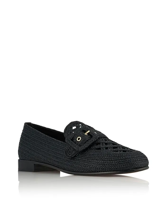 Visconti Loafer Black Women Aquazzura Flats Visconti Loafer Black Women Aquazzura Flats