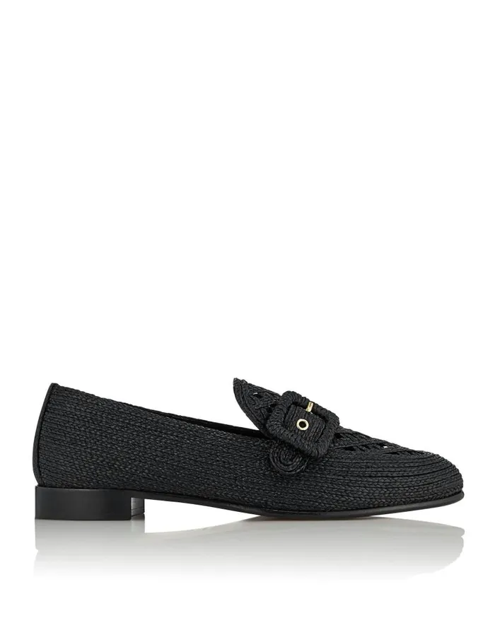 Visconti Loafer Black Women Aquazzura Flats Visconti Loafer Black Women Aquazzura Flats