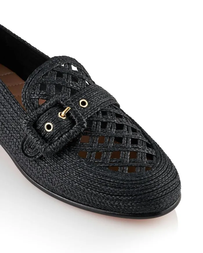 Visconti Loafer Black Women Aquazzura Flats Visconti Loafer Black Women Aquazzura Flats