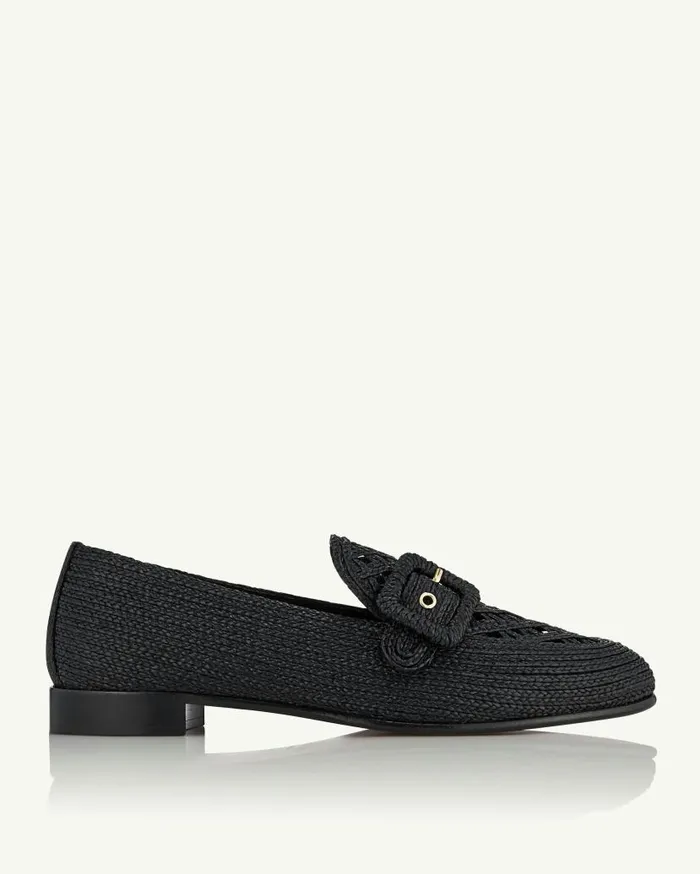 Visconti Loafer Black Women Aquazzura Flats Visconti Loafer Black Women Aquazzura Flats