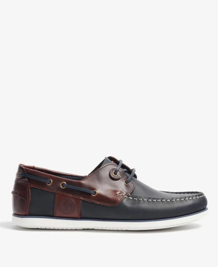 Wake Boat Shoes Navybrown Men Barbour Shoes