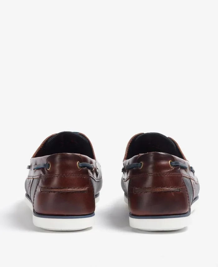 Wake Boat Shoes Navybrown Men Barbour Shoes
