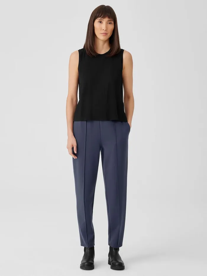 Washable Flex Ponte Pintuck Pant Ocean Women Eileen Fisher Pants Shorts and Jumpsuits