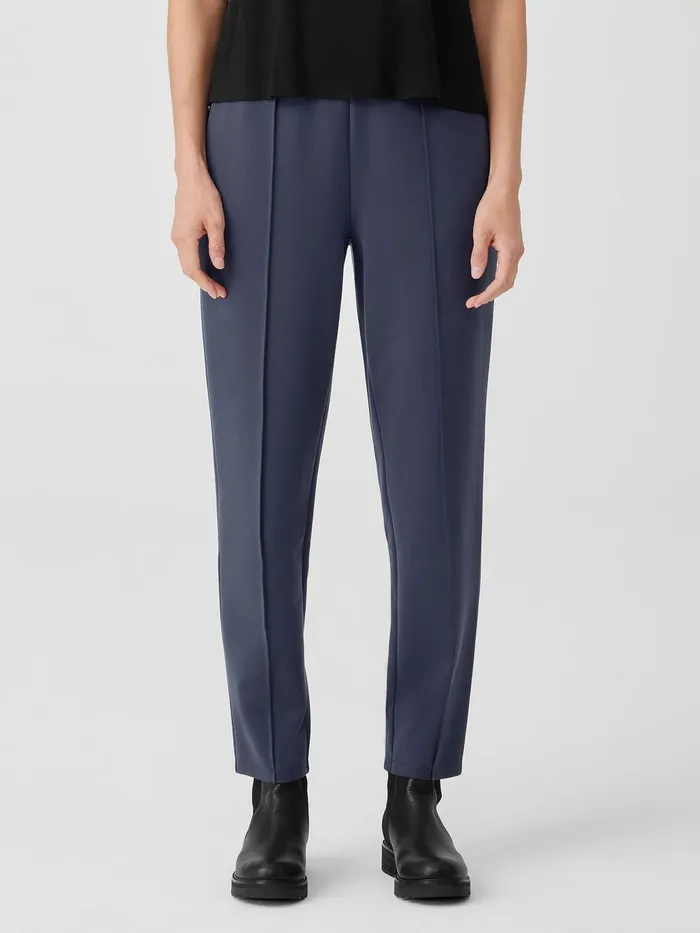 Washable Flex Ponte Pintuck Pant Ocean Women Eileen Fisher Pants Shorts and Jumpsuits