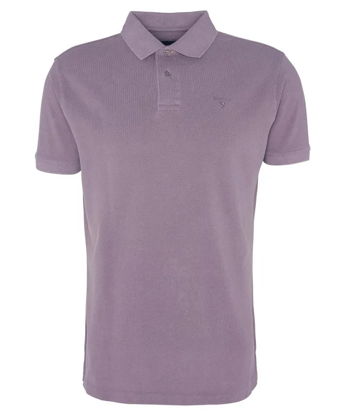 WashedOut Sports Polo Shirt Putty Men Barbour Polo Shirts