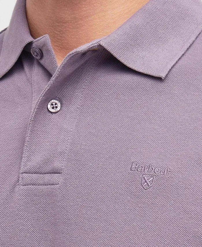 WashedOut Sports Polo Shirt Putty Men Barbour Polo Shirts