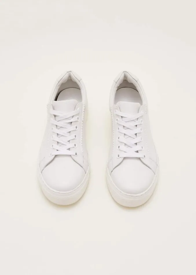 White Leather Trainers White Women Phase Eight Trainers