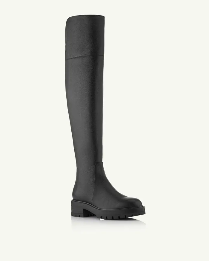 Whitney Boot Flat Black Women Aquazzura Boots