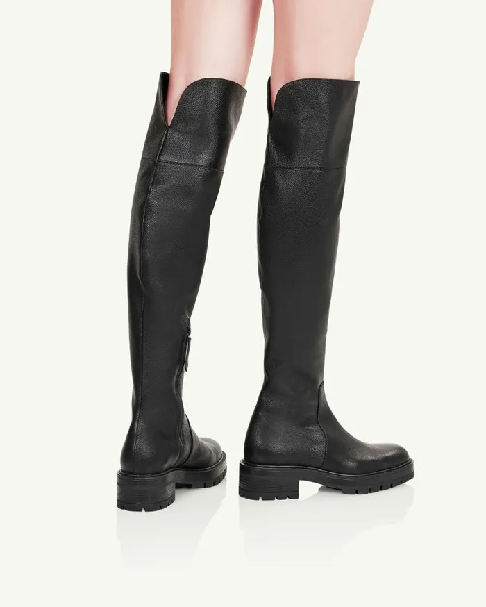 Whitney Boot Flat Black Women Aquazzura Boots Whitney Boot Flat Black Women Aquazzura Boots