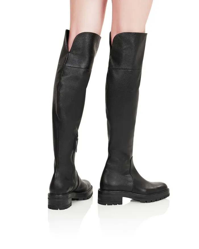 Whitney Boot Flat Black Women Aquazzura Boots Whitney Boot Flat Black Women Aquazzura Boots