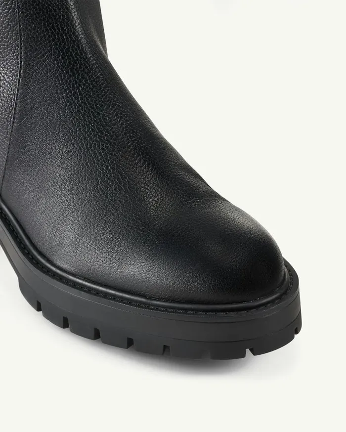 Whitney Boot Flat Black Women Aquazzura Boots Whitney Boot Flat Black Women Aquazzura Boots