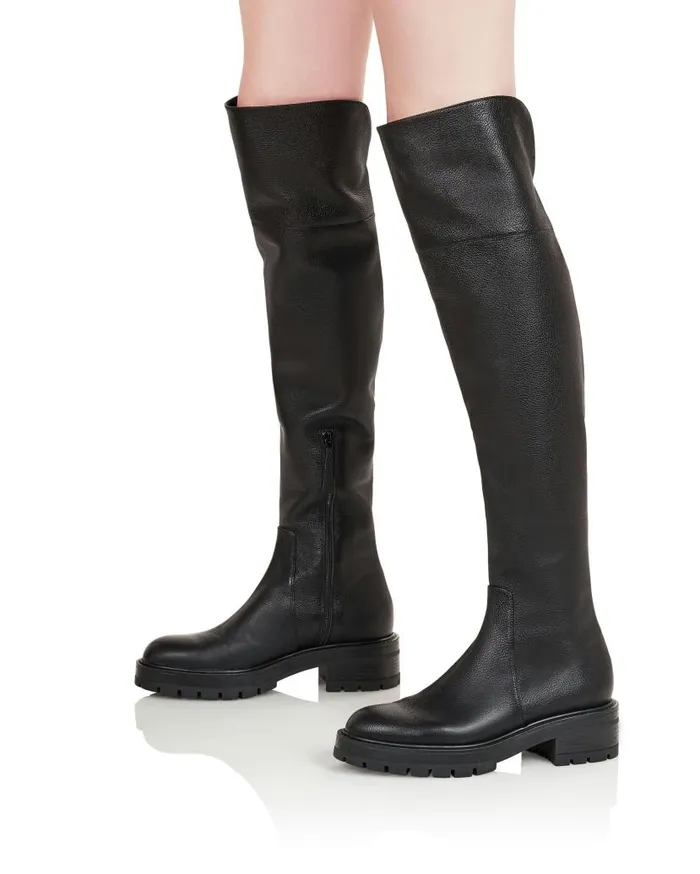 Whitney Boot Flat Black Women Aquazzura Boots Whitney Boot Flat Black Women Aquazzura Boots