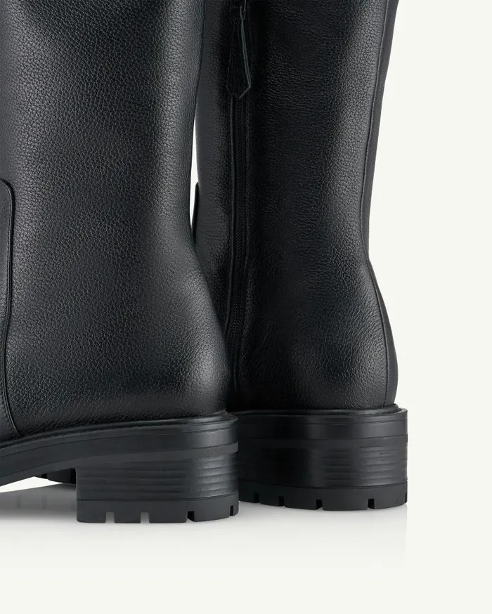Whitney Boot Flat Black Women Aquazzura Boots Whitney Boot Flat Black Women Aquazzura Boots