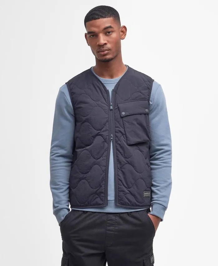 Wincham Gilet Dark Navy Men Barbour Gilets and Liners