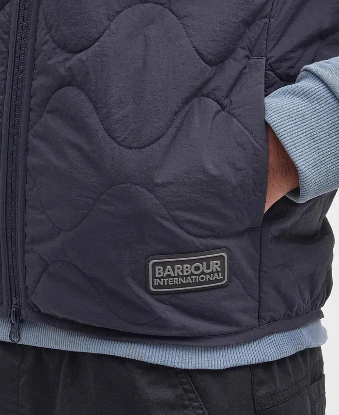 Wincham Gilet Dark Navy Men Barbour Gilets and Liners