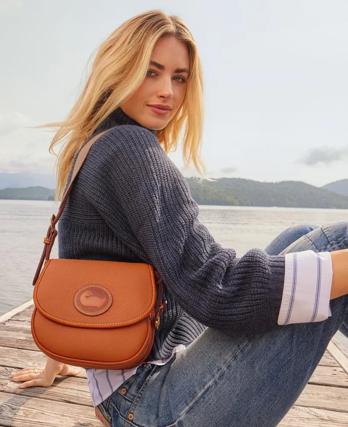 Woman All Weather Leather 30 Saddle Crossbody 20 Black Dooney and Bourke Crossbodies Woman All Weather Leather 30 Saddle Crossbody 20 Black Dooney and Bourke Crossbodies