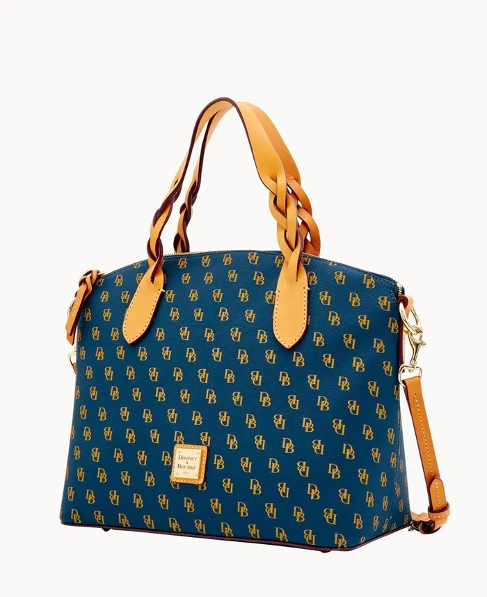 Woman Blakely Celeste Satchel Navy Dooney and Bourke Satchels Woman Blakely Celeste Satchel Navy Dooney and Bourke Satchels