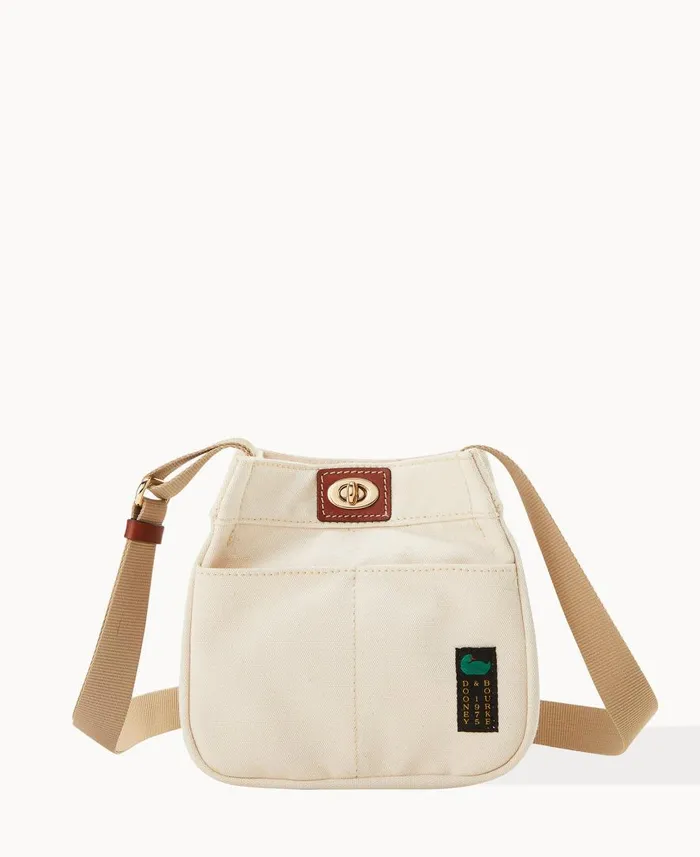 Woman Canvas Crossbody 20 Natural Dooney and Bourke Crossbodies
