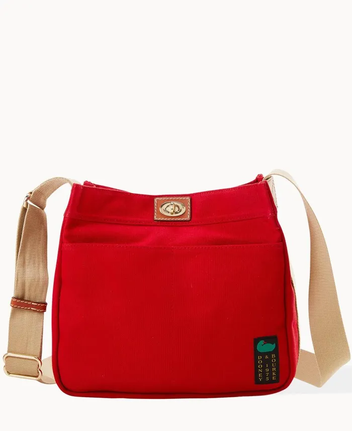 Woman Canvas Crossbody 28 Red Dooney and Bourke Crossbodies