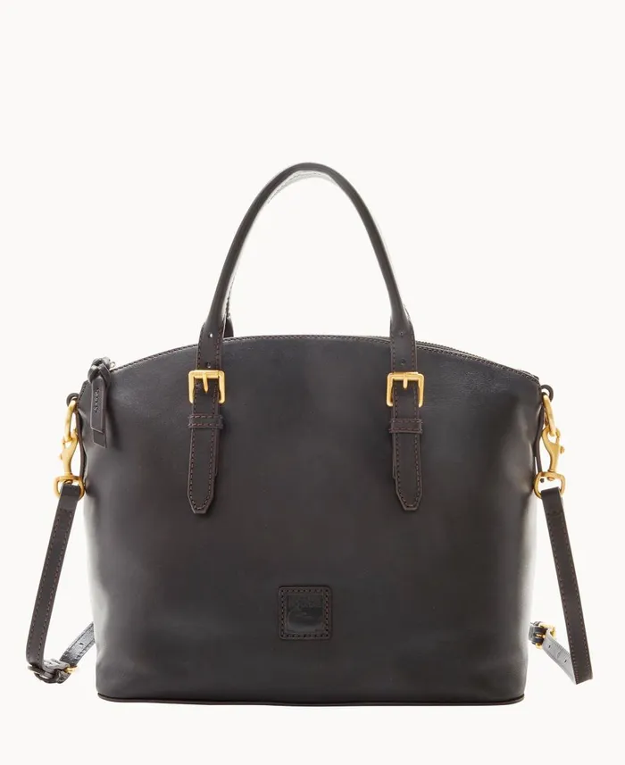 Woman Florentine Domed Satchel Black Black Dooney and Bourke Satchels