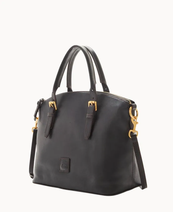 Woman Florentine Domed Satchel Black Black Dooney and Bourke Satchels Woman Florentine Domed Satchel Black Black Dooney and Bourke Satchels