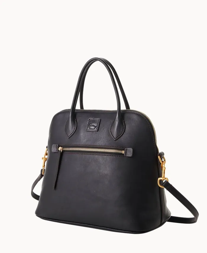 Woman Florentine Large Domed Satchel Black Black Dooney and Bourke Satchels Woman Florentine Large Domed Satchel Black Black Dooney and Bourke Satchels