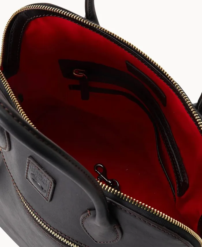 Woman Florentine Large Domed Satchel Black Black Dooney and Bourke Satchels Woman Florentine Large Domed Satchel Black Black Dooney and Bourke Satchels